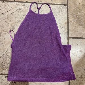 Super Down Sparkling Purple Camisole Brand New with Tags Size Small